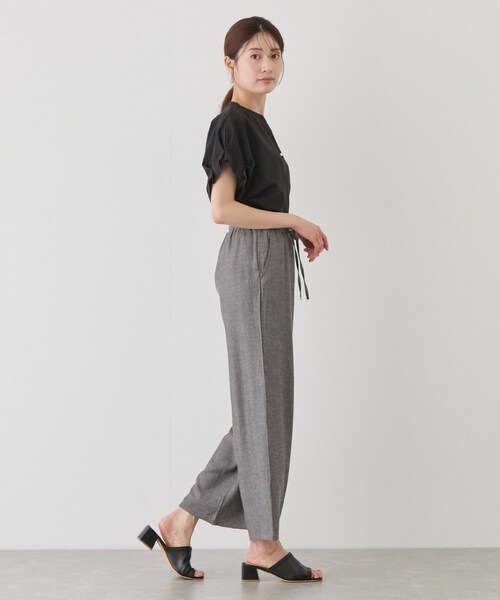 Jayro(ジャイロ)の「リネンライクワイドパンツ(その他パンツ・レディース・グレー/ベージュ・F)」の13枚目の写真