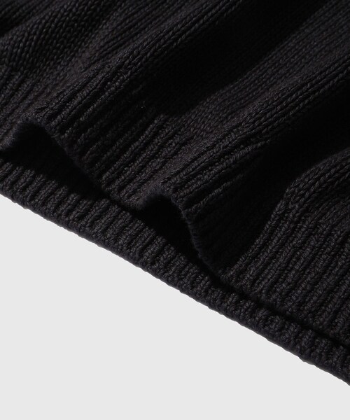 ADAM ET ROPE'(アダムエロペ)の「【KAPTAIN SUNSHINE/キャプテンサンシャイン】Cotton Washi Hand Frame P/O(ニット/セーター・メンズ・ブラック/ブルー・3/4)」の11枚目の写真