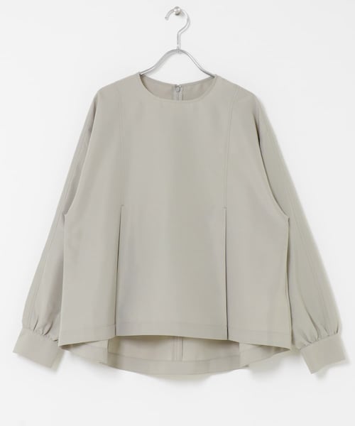 URBAN RESEARCH DOORS（アーバンリサーチドアーズ）の「タックフレアペプラムブラウス（シャツ/ブラウス・レディース・GREGE/BLACK・Free）」の2枚目の写真