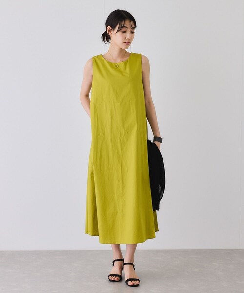 Jayro（ジャイロ）の「ノースリーブフレアワンピース（ワンピース・レディース・ブラック/グリーン/キミドリ/ネイビー/ピンク・F）」の20枚目の写真