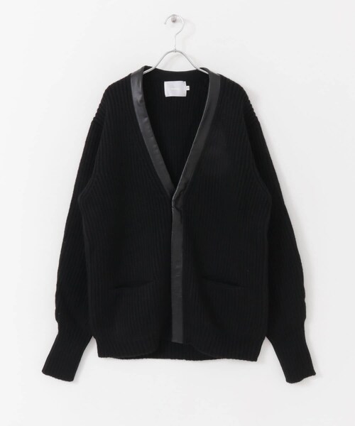 URBAN RESEARCH(アーバンリサーチ)の「COSEI 5G両畦 CARDIGAN(カーディガン/ボレロ・メンズ・BLACK/BROWN・2/3)」の11枚目の写真