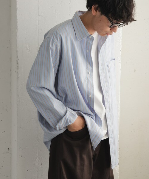 URBAN RESEARCH DOORS（アーバンリサーチドアーズ）の「FORK&SPOON　PEオックスシャツ（シャツ/ブラウス・メンズ・GREEN/BLUE・4/5）」の14枚目の写真