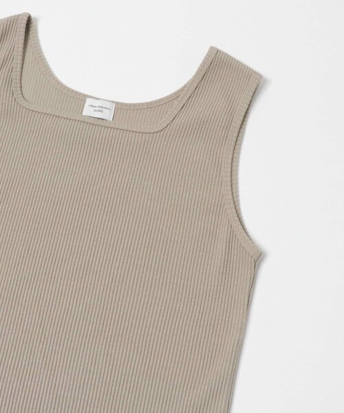 URBAN RESEARCH DOORS（アーバンリサーチドアーズ）の「針抜きテレコスクエアタンクトップ（タンクトップ・レディース・IVORY/BEIGE/BLACK・Free）」の10枚目の写真