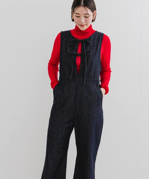 URBAN RESEARCH ROSSO（アーバンリサーチロッソ）の「F by ROSSO　デニムリボンオールインワン（サロペット/オーバーオール・レディース・INDIGO・36/38）」の5枚目の写真