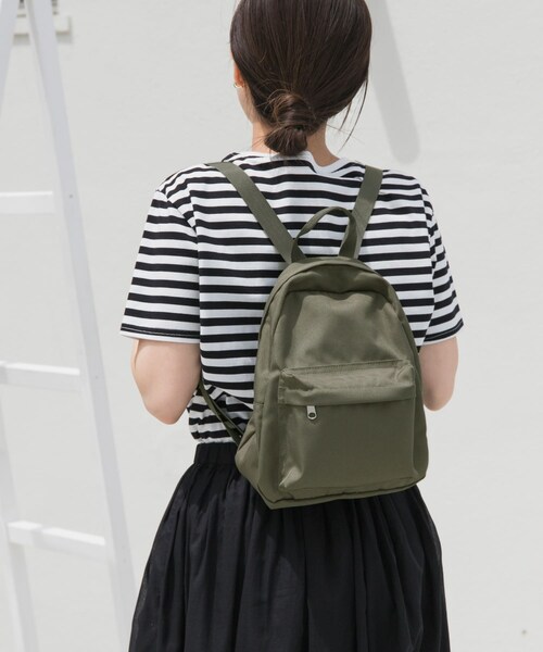 URBAN RESEARCH DOORS（アーバンリサーチドアーズ）の「撥水ミニリュック（バックパック/リュック・レディース・KHAKI/BLACK・one）」の14枚目の写真