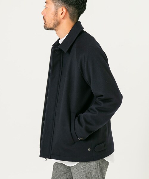 URBAN RESEARCH ROSSO（アーバンリサーチロッソ）の「スーパー100 ショートブルゾン（ブルゾン・メンズ・NAVY/BLACK・M/L）」の21枚目の写真