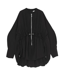 UN3D.（アンスリード）の「WAVE SHIRRING 2WAY SH【セットアップ着用