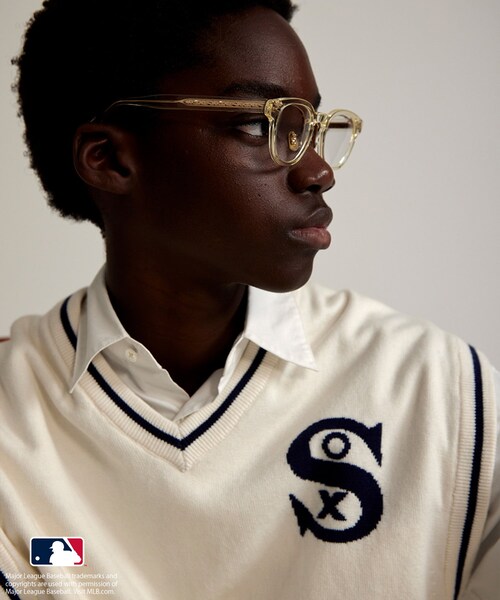 ADAM ET ROPE'（アダムエロペ）の「【MLB COLLECTION BY JUN】クラシックロゴニットベスト（ベスト・メンズ・ブラック/ホワイト/ブラウン・L/M）」の7枚目の写真