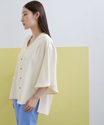 ADAM ET ROPE'（アダムエロペ）の「【サステナブル・WEB限定】チューリップスリーブブラウス（シャツ/ブラウス）」