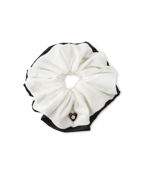 VIS(ビス)の「追加【MARY QUANT×VIS】ベロアボリュームシュシュ(シュシュ・レディース・ブラック/ブラック系/オフホワイト・F)」の4枚目の写真