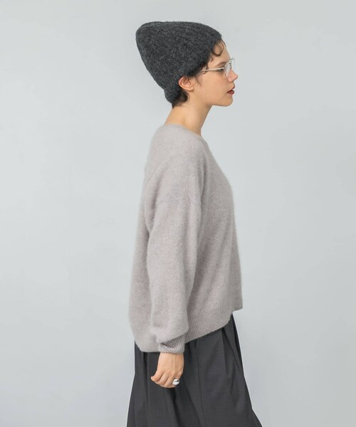 URBAN RESEARCH（アーバンリサーチ）の「ニット帽（ニットキャップ/ビーニー・レディース・BROWN/NAVY/CHARCOAL・FREE）」の9枚目の写真