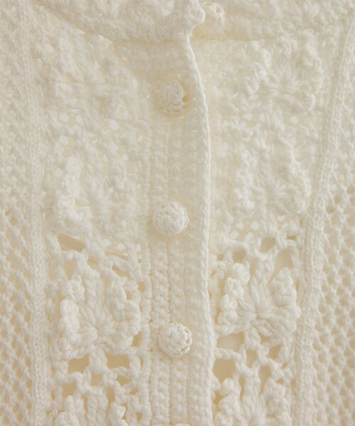 ROPE'（ロペ）の「クロシェニットワンピース/洗える（ワンピース・レディース・ホワイト/ネイビー・F）」の21枚目の写真