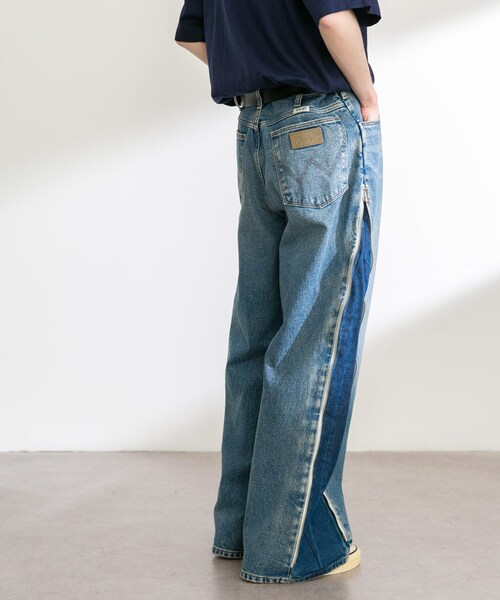 URBAN RESEARCH Sonny Label（アーバンリサーチサニーレーベル）の「Wrangler　WREMAKE SIDE ZIP FLARE（デニムパンツ・メンズ・BK REMAKE/BL REMAKE・S/M）」の21枚目の写真