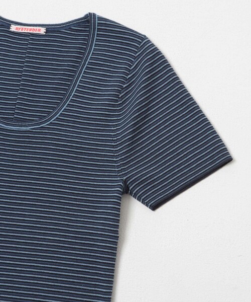 URBAN RESEARCH DOORS（アーバンリサーチドアーズ）の「RYE TENDER　DOMAR T-SHIRTS（Tシャツ/カットソー・レディース・NAVY/YELLOW/MULTI・0）」の7枚目の写真