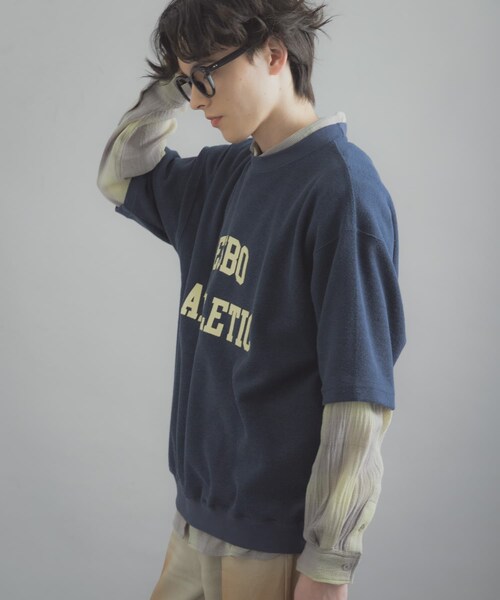 SENSE OF PLACE by URBAN RESEARCH（センスオブプレイスバイアーバンリサーチ）の「カレッジスウェットショートスリーブTシャツ（スウェット・メンズ・GRAY/NAVY/RED・M/L）」の22枚目の写真