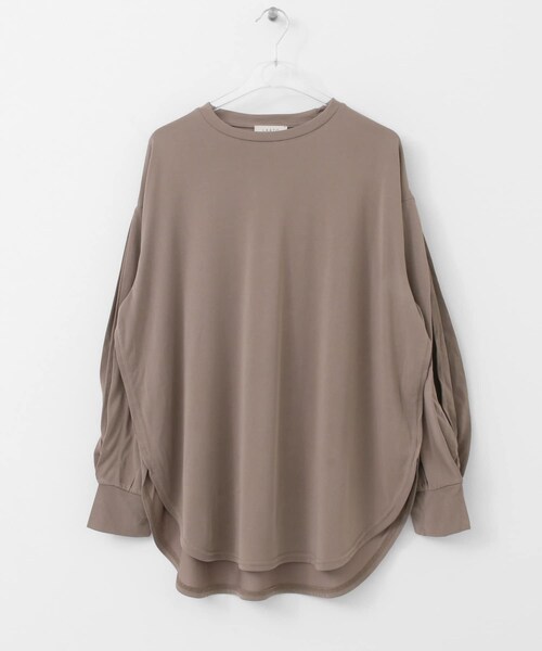LAATO（ラート）の「ATELIER LONG T-SHIRTS（Tシャツ/カットソー・レディース・セージ/ワサビ・FREE）」の4枚目の写真