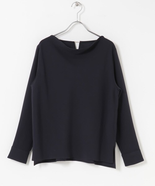 URBAN RESEARCH ROSSO（アーバンリサーチロッソ）の「トリアセテート混ドレープネックブラウス（シャツ/ブラウス・レディース・L/BEIGE/NAVY・Free）」の12枚目の写真