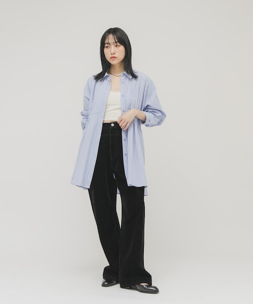 KBF(ケイビーエフ)の「『2サイズ展開』フロントパネルデザインデニム(デニムパンツ・レディース・BLUE/BROWN/BLACK・36/38)」の10枚目の写真