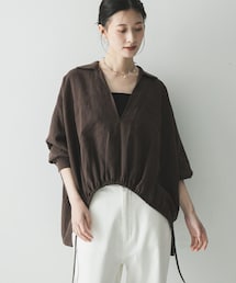 URBAN RESEARCH | ラミーレーヨンギャザーヘムシャツ(シャツ/ブラウス)