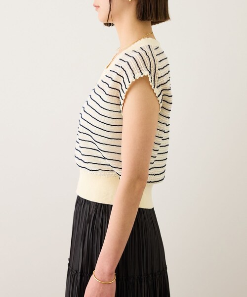 ROPE'（ロペ）の「ピンタックサマーノースリーブニット/イージーケア（ニット/セーター・レディース・ホワイト系/クリーム・F）」の16枚目の写真