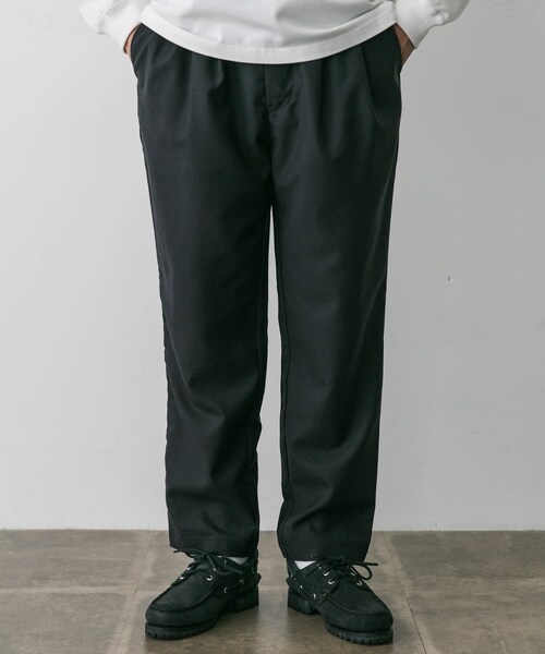 STILL BY HAND Relaxed wool pants | 激安通販のイーサプライ