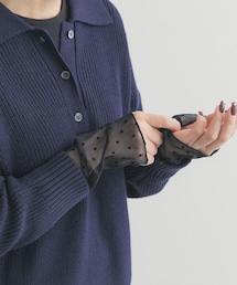 URBAN RESEARCH DOORS | 袖ドット柄切替ロングスリーブTシャツ(Tシャツ/カットソー)