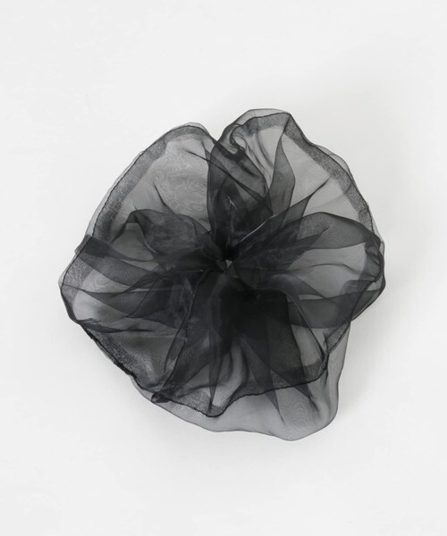 URBAN RESEARCH（アーバンリサーチ）の「decor『デコール』　B Chou Chou（ヘアゴム・レディース・シアーBLACK/BLACK/MILK/シアーGRAY・-）」の2枚目の写真