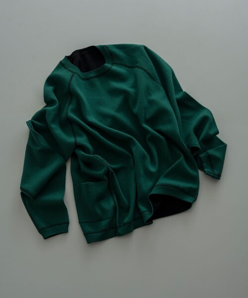 ADAM ET ROPE'(アダムエロペ)の「カシミヤブレンドリバーシブルCNニット(ニット/セーター・メンズ・ブラック系/チャコール/ダークブラウン/ブルー系・L/M)」の6枚目の写真