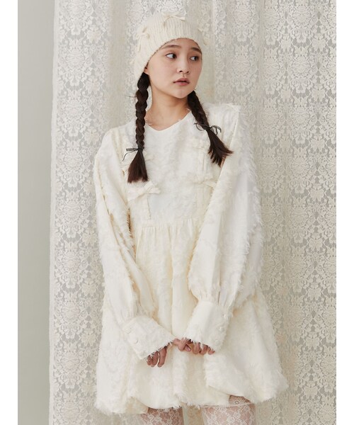 バルーンリボンミニワンピース バルーンリボンミニワンピース