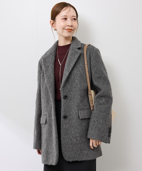 ROPE' PICNIC(ロペピクニック)の「シャギーテーラードジャコット(テーラードジャケット・レディース・グレー・F)」の15枚目の写真