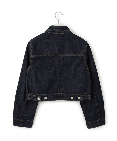 ADAM ET ROPE'（アダムエロペ）の「【GANNI（ガニー）】Rinse Denim Cropped Jacket（デニムジャケット・レディース・ネイビー・36）」の3枚目の写真