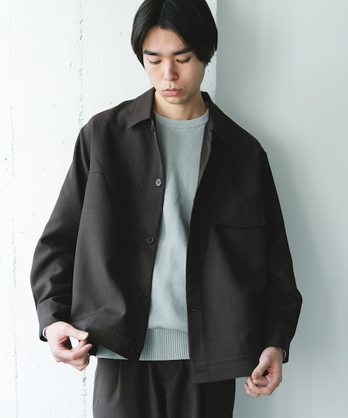 URBAN RESEARCH DOORS（アーバンリサーチドアーズ）の「セオアルファトラッカージャケット（テーラードジャケット・メンズ・BROWN/NAVY・M/L）」の8枚目の写真