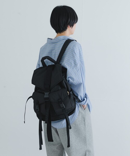 URBAN RESEARCH(アーバンリサーチ)の「GANNI Recycled Tech Backpack(バックパック/リュック・レディース・Black・-)」の3枚目の写真