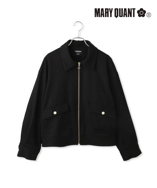 VIS(ビス)の「【MARY QUANT×VIS】ジップアップブルゾン(ブルゾン・レディース・ブラック/ブラック系・F)」の1枚目の写真