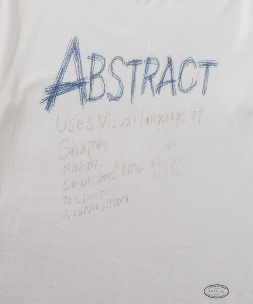ADAM ET ROPE'（アダムエロペ）の「【TANGTANG for ADAM ET ROPE'】別注 HANDWRITING ABSTRACT（Tシャツ/カットソー・メンズ・ホワイト・L/XL）」の10枚目の写真