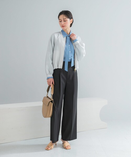 URBAN RESEARCH ROSSO（アーバンリサーチロッソ）の「ビンテージツイルライトブルゾン（ブルゾン・レディース・IVORY/D/BROWN・Free）」の20枚目の写真