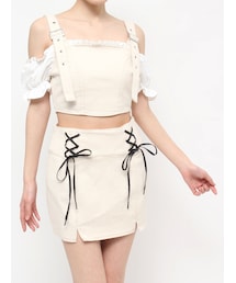 EATME | レイヤードデザインビスチェ（セットアップ可能）(ベスト)