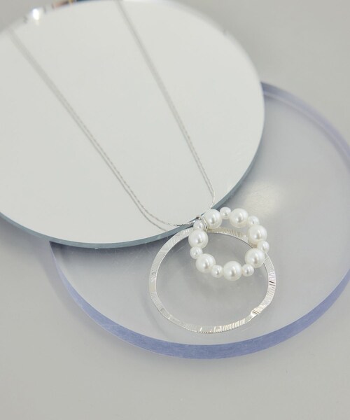 ROPE' PICNIC（ロペピクニック）の「ダブルサークルワントップペンダント（ネックレス・レディース・ゴールド/シルバー・F）」の8枚目の写真