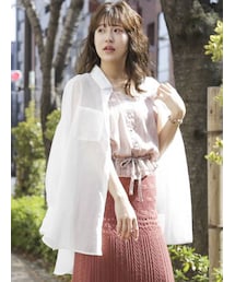 dazzlin | シアーサマーオーバーシャツ(シャツ/ブラウス)