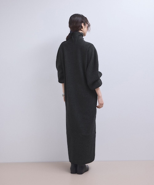 ADAM ET ROPE'（アダムエロペ）の「【WEB限定】2WAYニットポロワンピース（ワンピース・レディース・チャコール/グレー/ブラウン・F）」の12枚目の写真