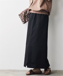 CHIC STYLE | 大きいサイズ綿100％ロングスリットマキシタイトスカートシックスタイル(スカート)