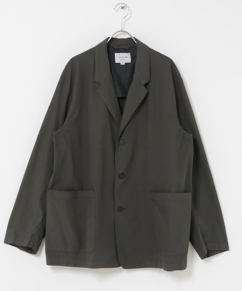 URBAN RESEARCH DOORS(アーバンリサーチドアーズ)の「STILL BY HAND GARMENT-DYE 3B JACKET(テーラードジャケット・メンズ・DARK OLIVE/SMOKE GRY/INK BLACK・46/48)」の3枚目の写真