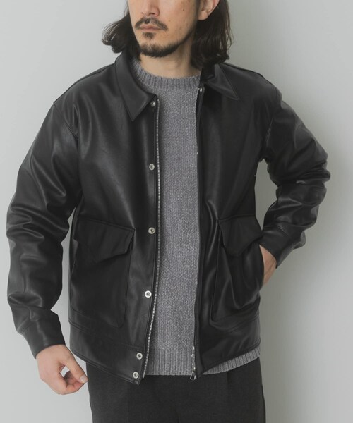 ITEMS URBANRESEARCH（アイテムズ アーバンリサーチ）の「F.L. A-2 フライトジャケット（その他アウター・メンズ・BLK/OLV/D.BRN・M/L）」の14枚目の写真