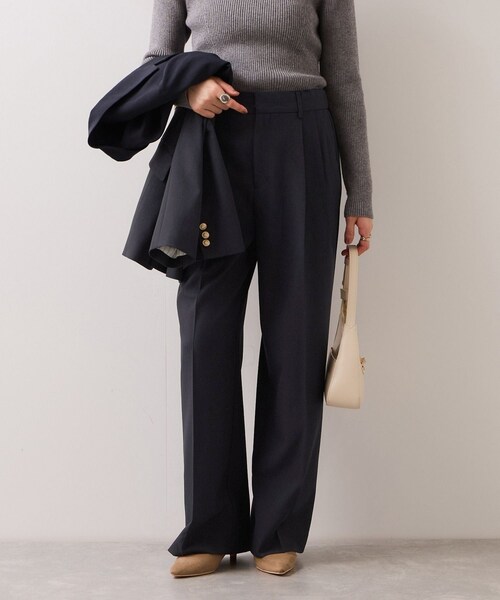 VIS（ビス）の「【美easy】コンフォートストレートワイドパンツ/イージーケア・UVケア・セットアップ対応（その他パンツ・レディース・グレー/ベージュ/ライトグリーン/ネイビー・L/M/S/SS）」の20枚目の写真