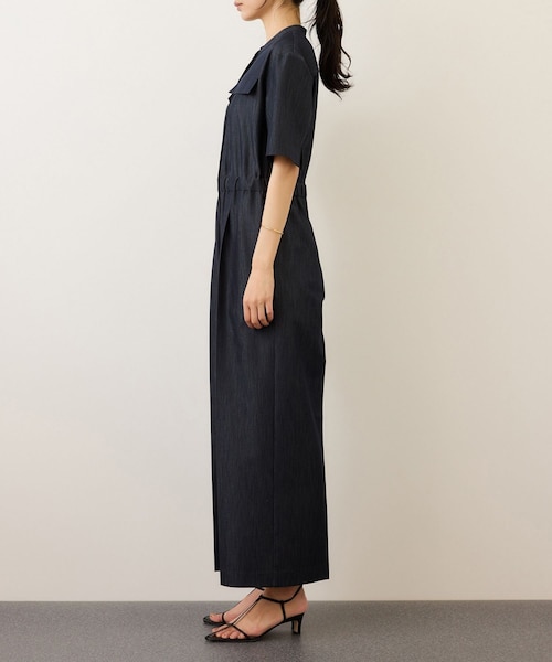 ROPE'(ロペ)の「デニムライクオールインワン/イージーケア(つなぎ/オールインワン・レディース・ネイビー・F)」の15枚目の写真