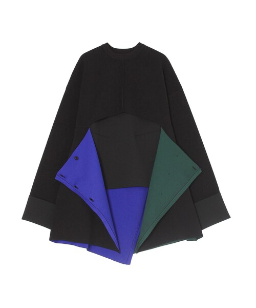 UN3D.（アンスリード）の「MULTICOLOR 2WAY CAPE TOP（ニット/セーター