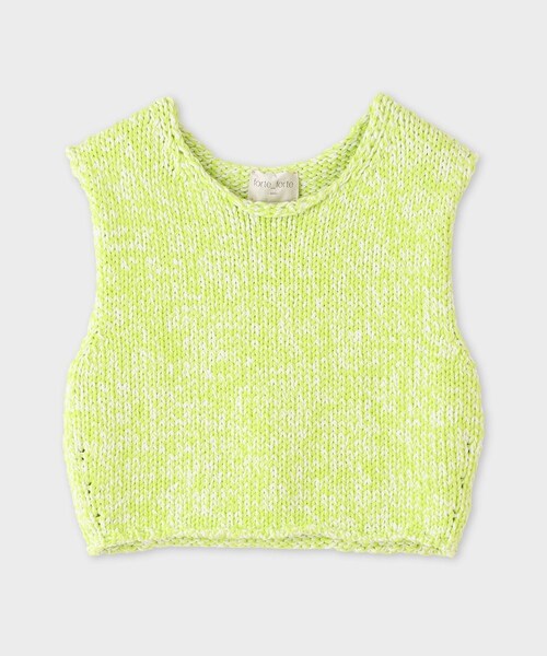 ROPE'(ロペ)の「【forte_forte(フォルテ フォルテ)】SHORT KNIT VEST|ニットベスト(ベスト・レディース・ライトグリーン・F)」の2枚目の写真