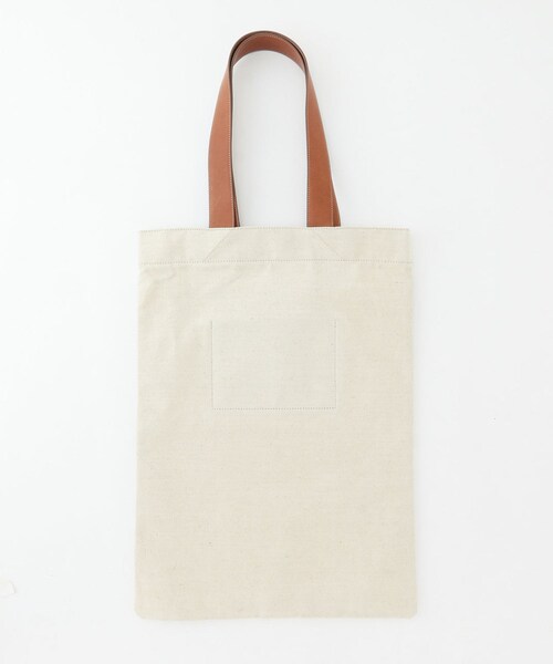 ADAM ET ROPE'（アダムエロペ）の「MENS【JIL SANDER】FLAT SHOPPER GRA（トートバッグ・メンズ・ホワイト系・F）」の3枚目の写真