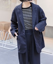 FORK&SPOON　ヘンプ混テーラードジャケット