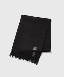ADAM ET ROPE' | 【THE INOUE BROTHERS...together with ADAM ET ROPE'】EX PURE BLACK BRUSHED SCARF(マフラー)
